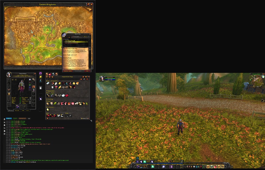 Offhand In-Game Dual Monitor Setup